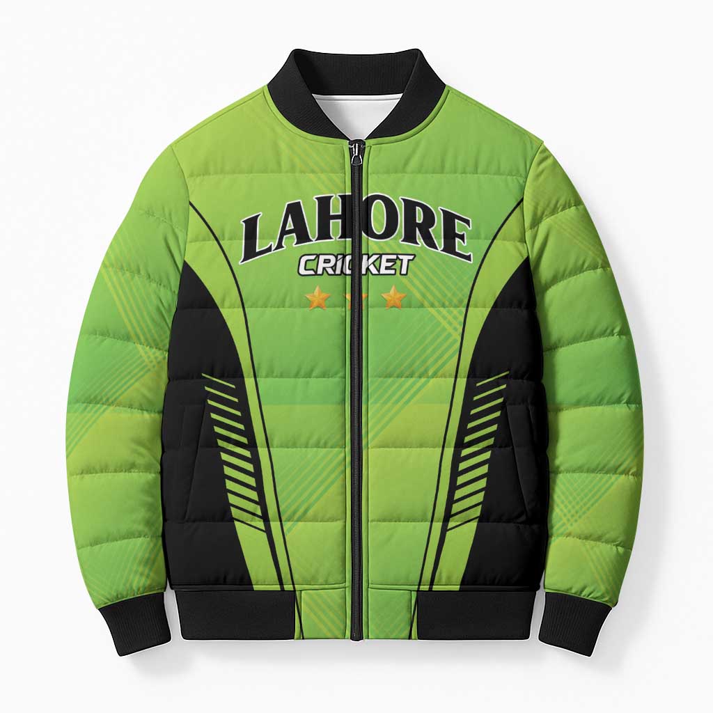Custom Lahore Cricket Qalandars Bomber Puffer Jacket Dama Dam Mast Qalandar - Wonder Print Shop