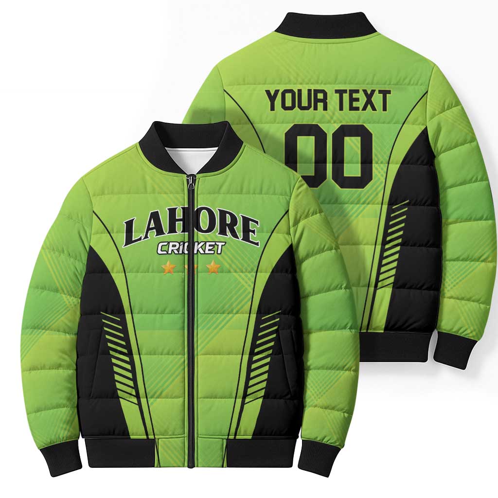 Custom Lahore Cricket Qalandars Bomber Puffer Jacket Dama Dam Mast Qalandar - Wonder Print Shop