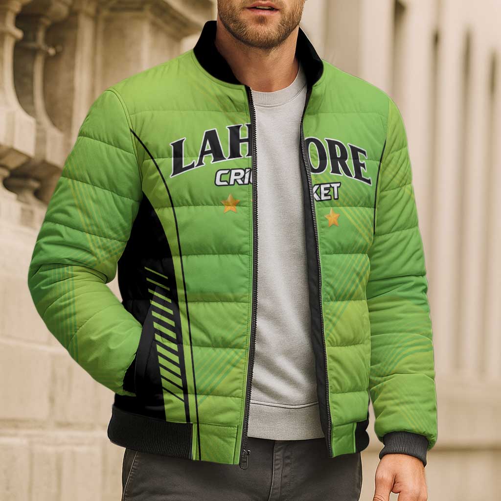 Custom Lahore Cricket Qalandars Bomber Puffer Jacket Dama Dam Mast Qalandar - Wonder Print Shop