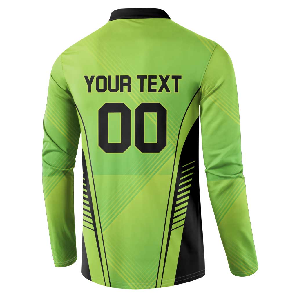 Custom Lahore Cricket Qalandars Button Sweatshirt Dama Dam Mast Qalandar - Wonder Print Shop