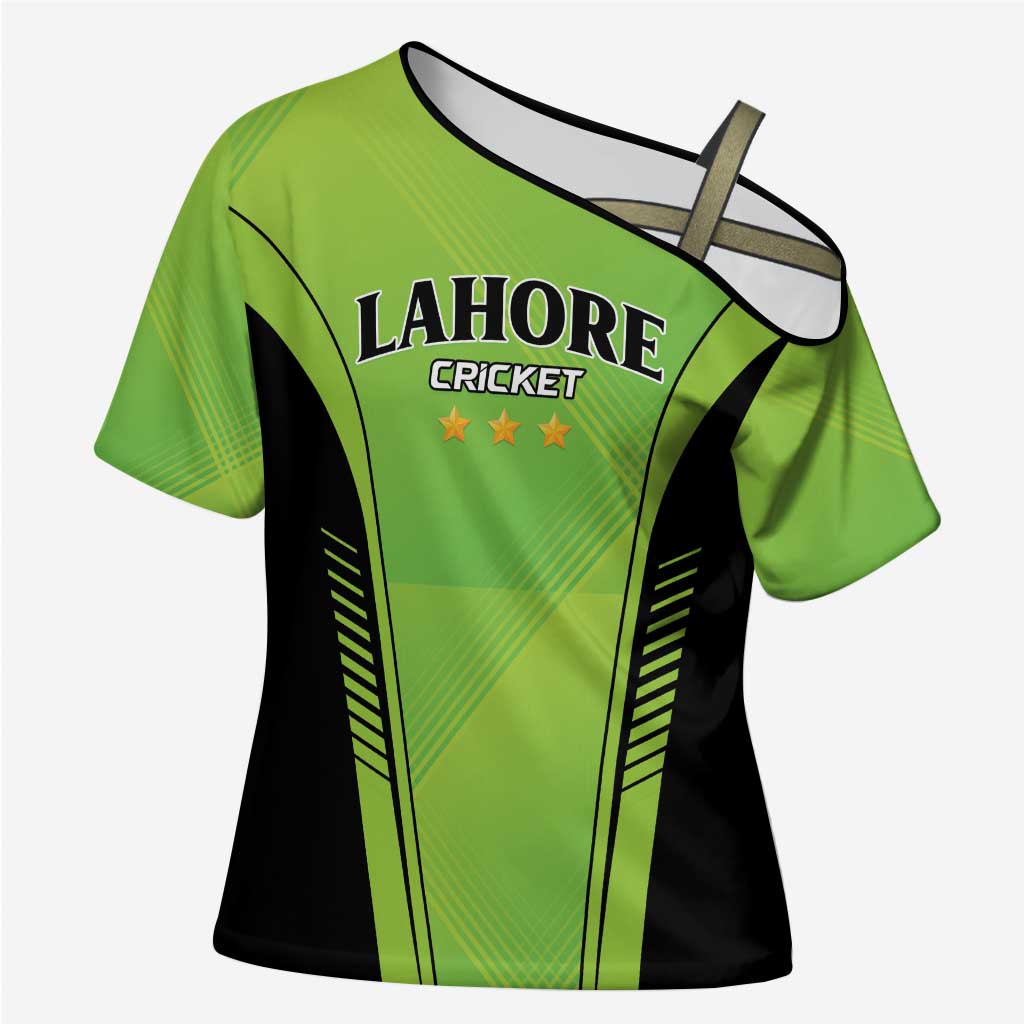 Custom Lahore Cricket Qalandars Cross Shoulder Shirt Dama Dam Mast Qalandar - Wonder Print Shop