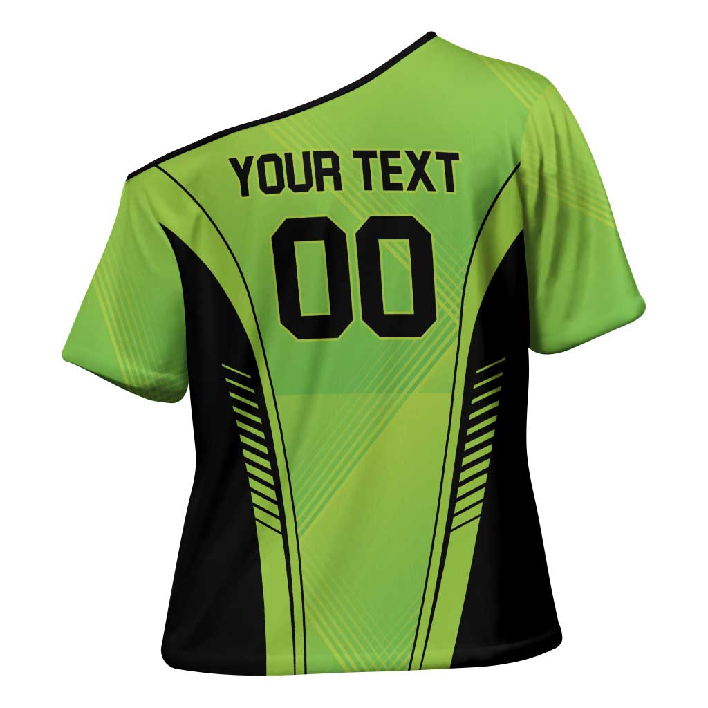 Custom Lahore Cricket Qalandars Cross Shoulder Shirt Dama Dam Mast Qalandar - Wonder Print Shop