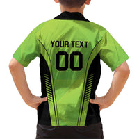 Custom Lahore Cricket Qalandars Kid Hawaiian Shirt Dama Dam Mast Qalandar - Wonder Print Shop