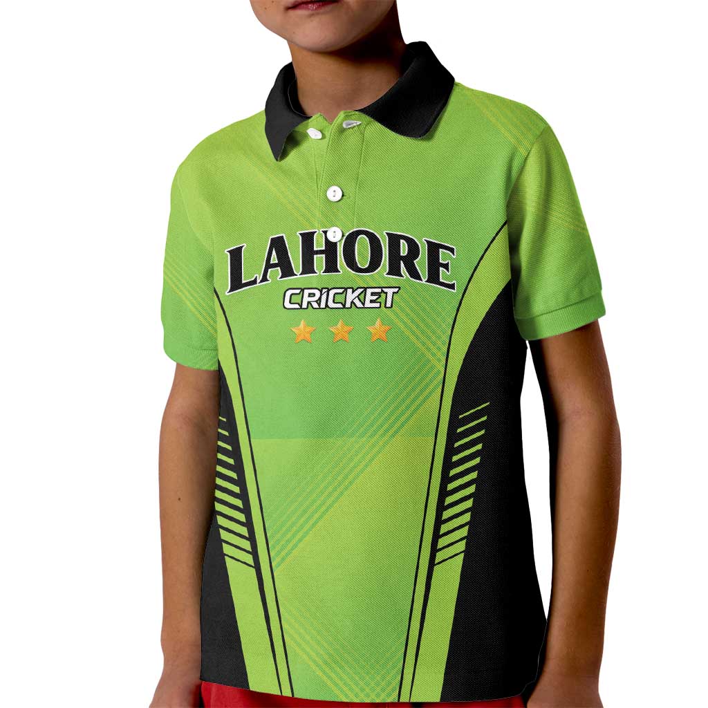 Custom Lahore Cricket Qalandars Kid Polo Shirt Dama Dam Mast Qalandar - Wonder Print Shop