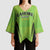 Custom Lahore Cricket Qalandars Kimono Sleeve Blouse Dama Dam Mast Qalandar - Wonder Print Shop