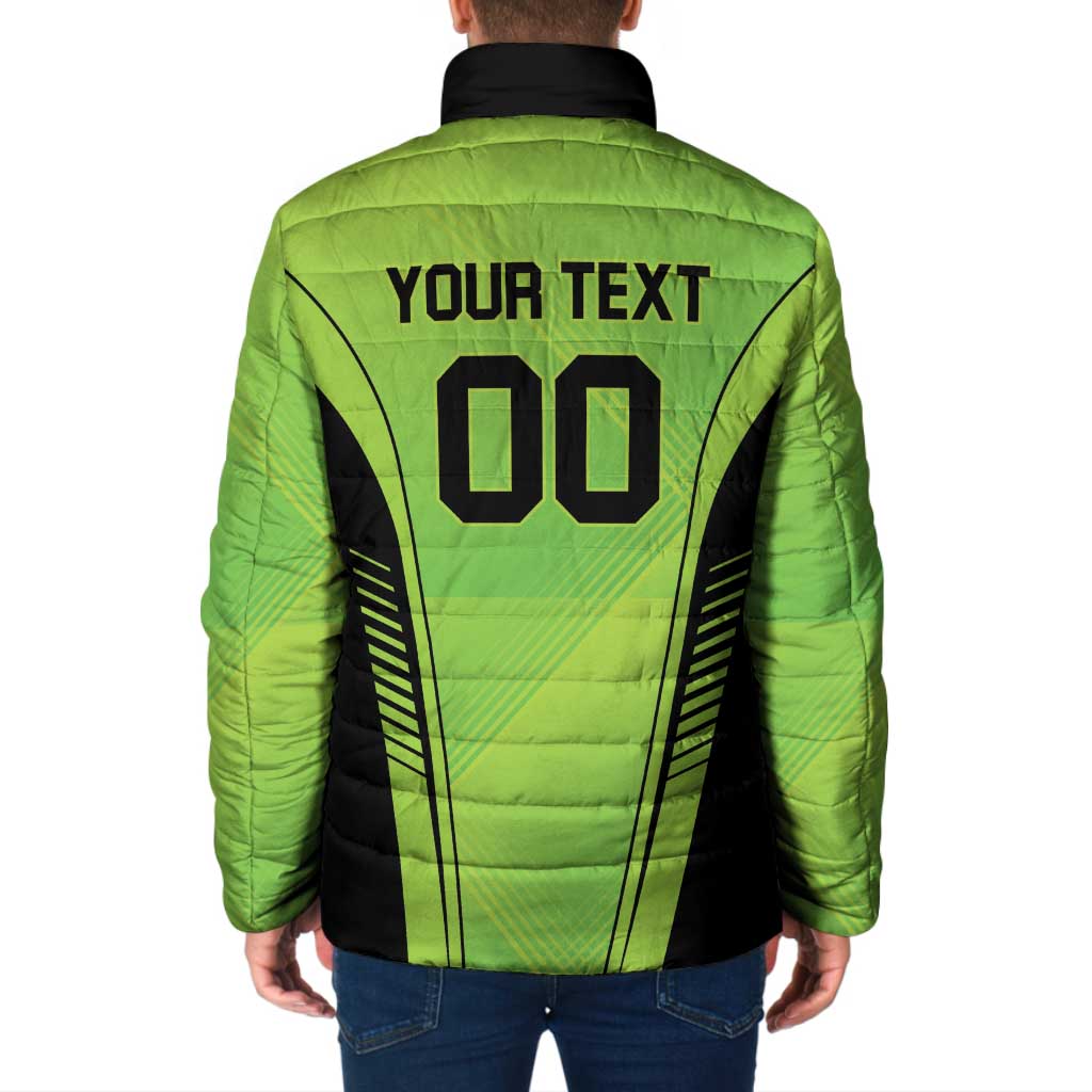 Custom Lahore Cricket Qalandars Padded Jacket Dama Dam Mast Qalandar - Wonder Print Shop