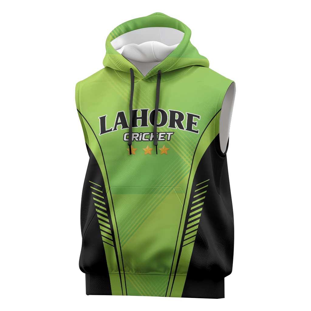 Custom Lahore Cricket Qalandars Sleeveless Hoodie Dama Dam Mast Qalandar - Wonder Print Shop