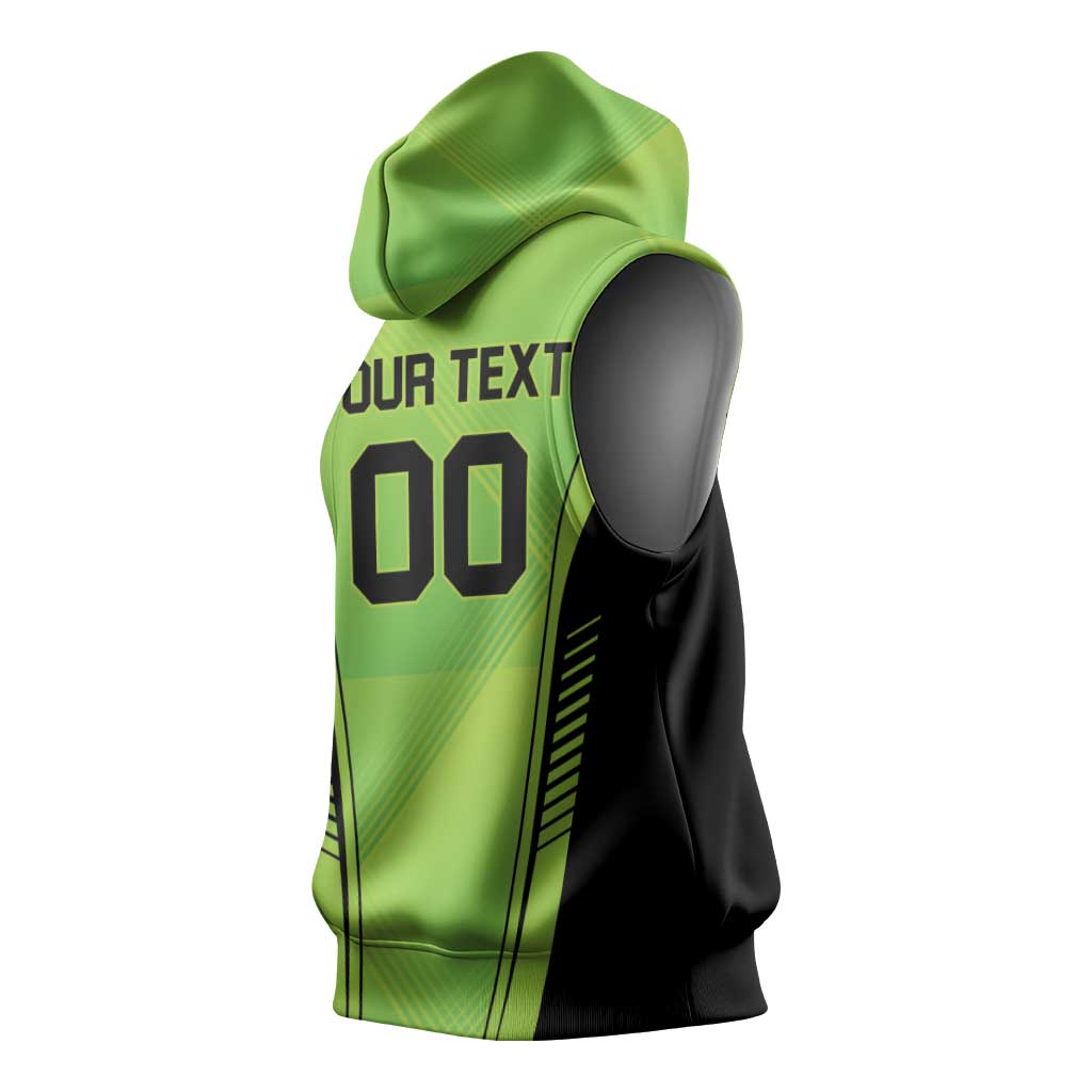 Custom Lahore Cricket Qalandars Sleeveless Hoodie Dama Dam Mast Qalandar - Wonder Print Shop