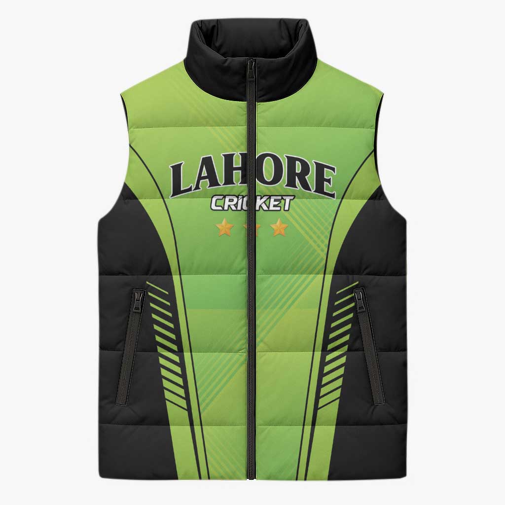Custom Lahore Cricket Qalandars Sleeveless Puffer Jacket Dama Dam Mast Qalandar - Wonder Print Shop