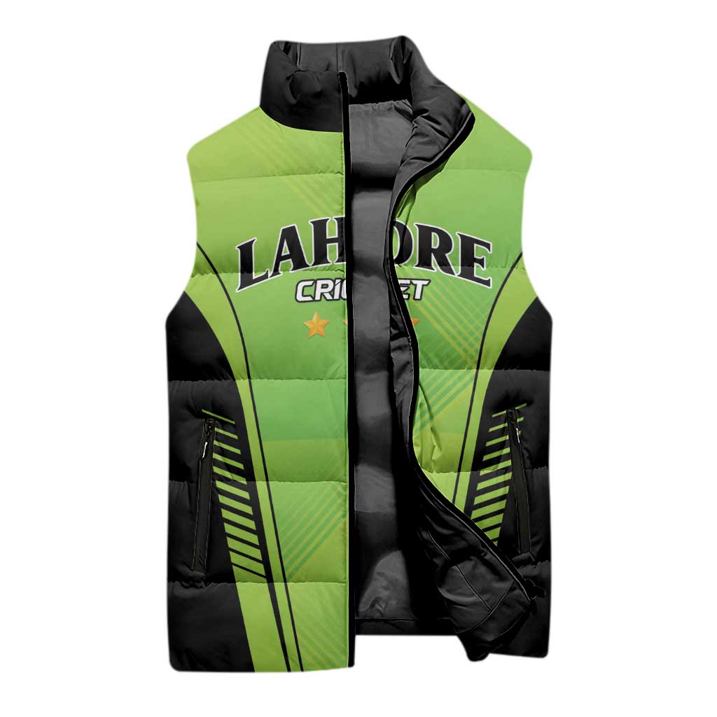 Custom Lahore Cricket Qalandars Sleeveless Puffer Jacket Dama Dam Mast Qalandar - Wonder Print Shop