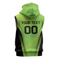 Custom Lahore Cricket Qalandars Sleeveless Zip Hoodie Dama Dam Mast Qalandar - Wonder Print Shop