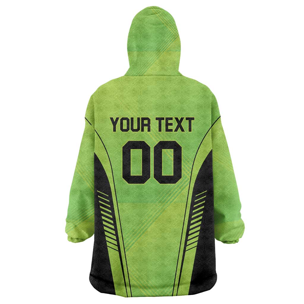 Custom Lahore Cricket Qalandars Wearable Blanket Hoodie Dama Dam Mast Qalandar - Wonder Print Shop