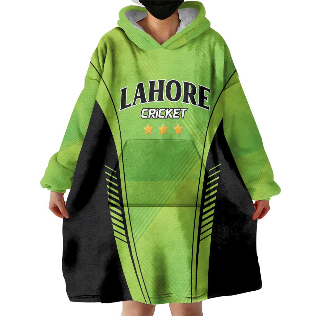 Custom Lahore Cricket Qalandars Wearable Blanket Hoodie Dama Dam Mast Qalandar - Wonder Print Shop