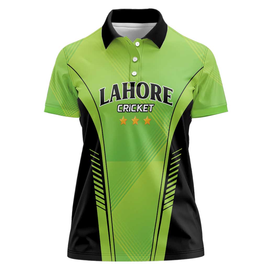Custom Lahore Cricket Qalandars Women Polo Shirt Dama Dam Mast Qalandar - Wonder Print Shop