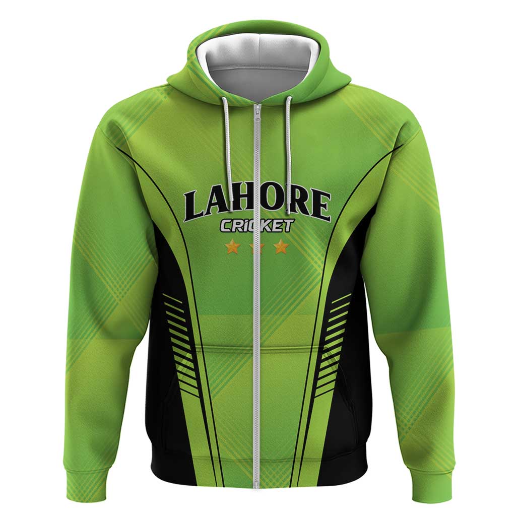Custom Lahore Cricket Qalandars Zip Hoodie Dama Dam Mast Qalandar - Wonder Print Shop