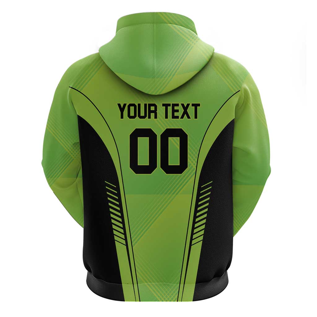 Custom Lahore Cricket Qalandars Zip Hoodie Dama Dam Mast Qalandar - Wonder Print Shop