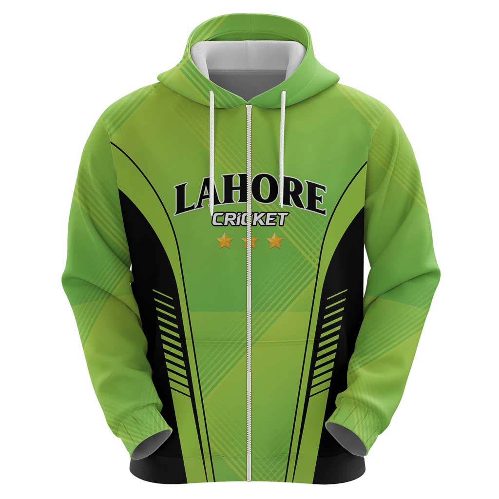 Custom Lahore Cricket Qalandars Zip Hoodie Dama Dam Mast Qalandar - Wonder Print Shop