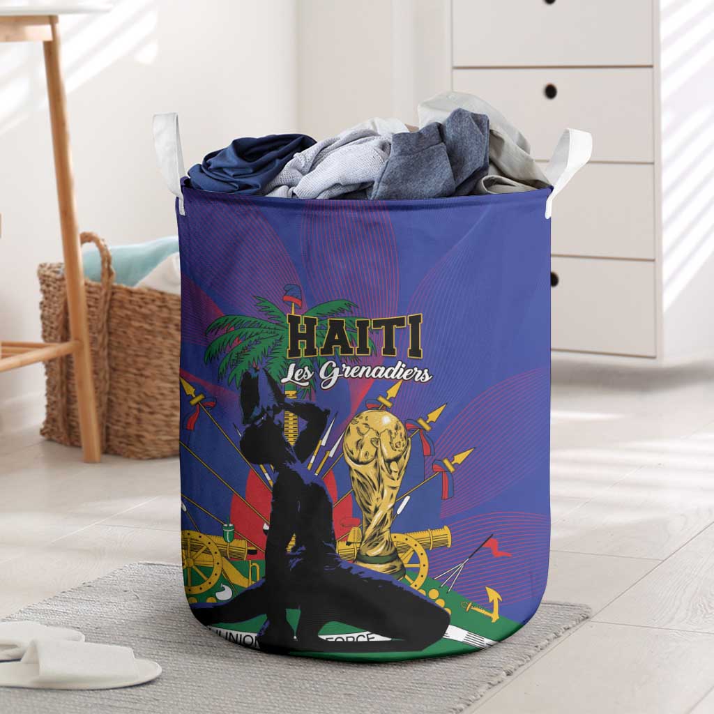Haiti World Football 2026 Laundry Basket Go Les Grenadiers - Wonder Print Shop