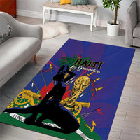 Haiti World Football 2026 Area Rug Go Les Grenadiers - Wonder Print Shop