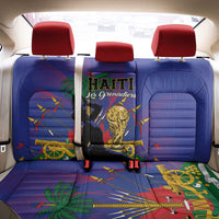 Haiti World Football 2026 Back Car Seat Cover Go Les Grenadiers - Wonder Print Shop