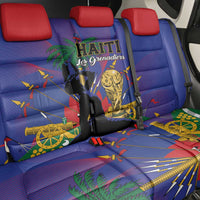 Haiti World Football 2026 Back Car Seat Cover Go Les Grenadiers - Wonder Print Shop