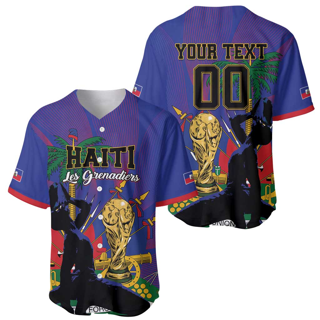 Custom Haiti World Football 2026 Baseball Jersey Go Les Grenadiers - Wonder Print Shop