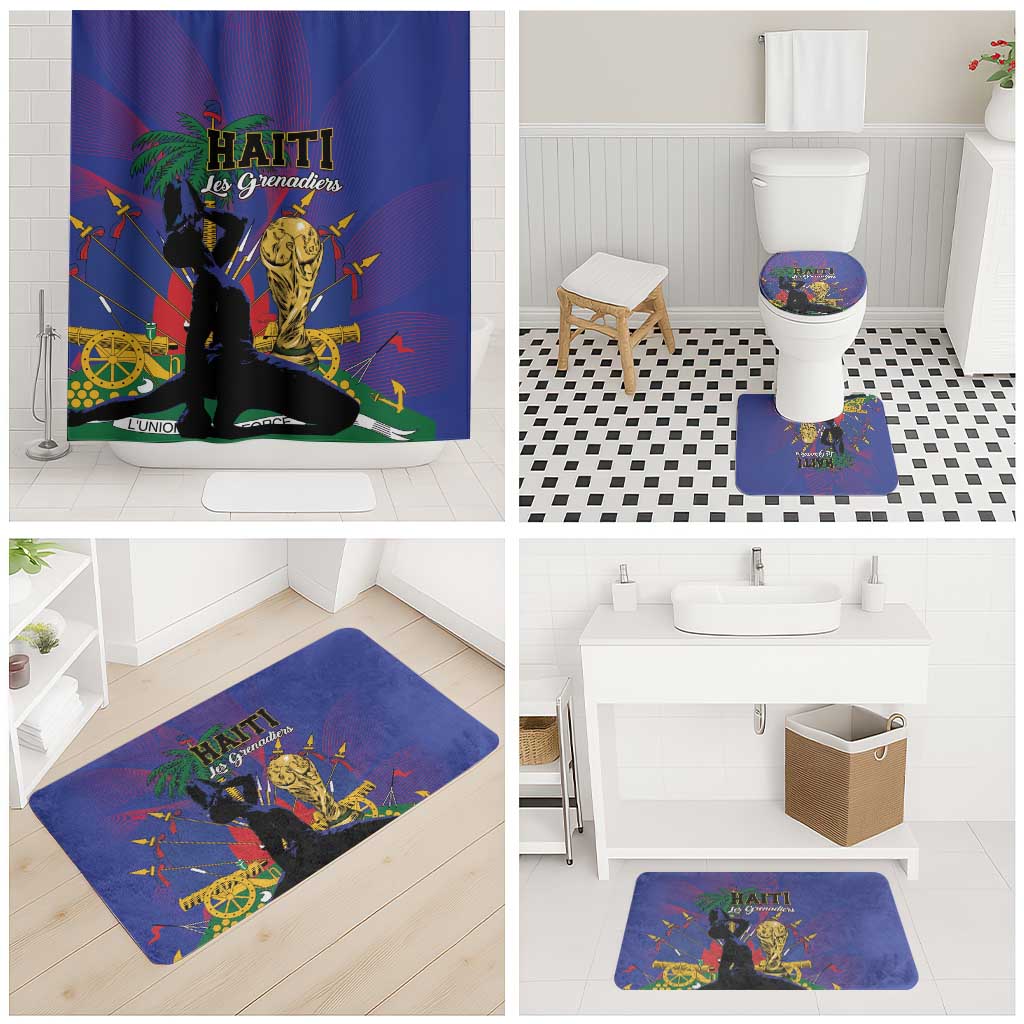 Haiti World Football 2026 Bathroom Set Go Les Grenadiers - Wonder Print Shop