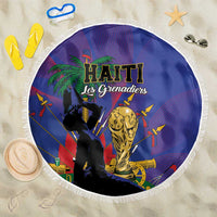 Haiti World Football 2026 Beach Blanket Go Les Grenadiers - Wonder Print Shop