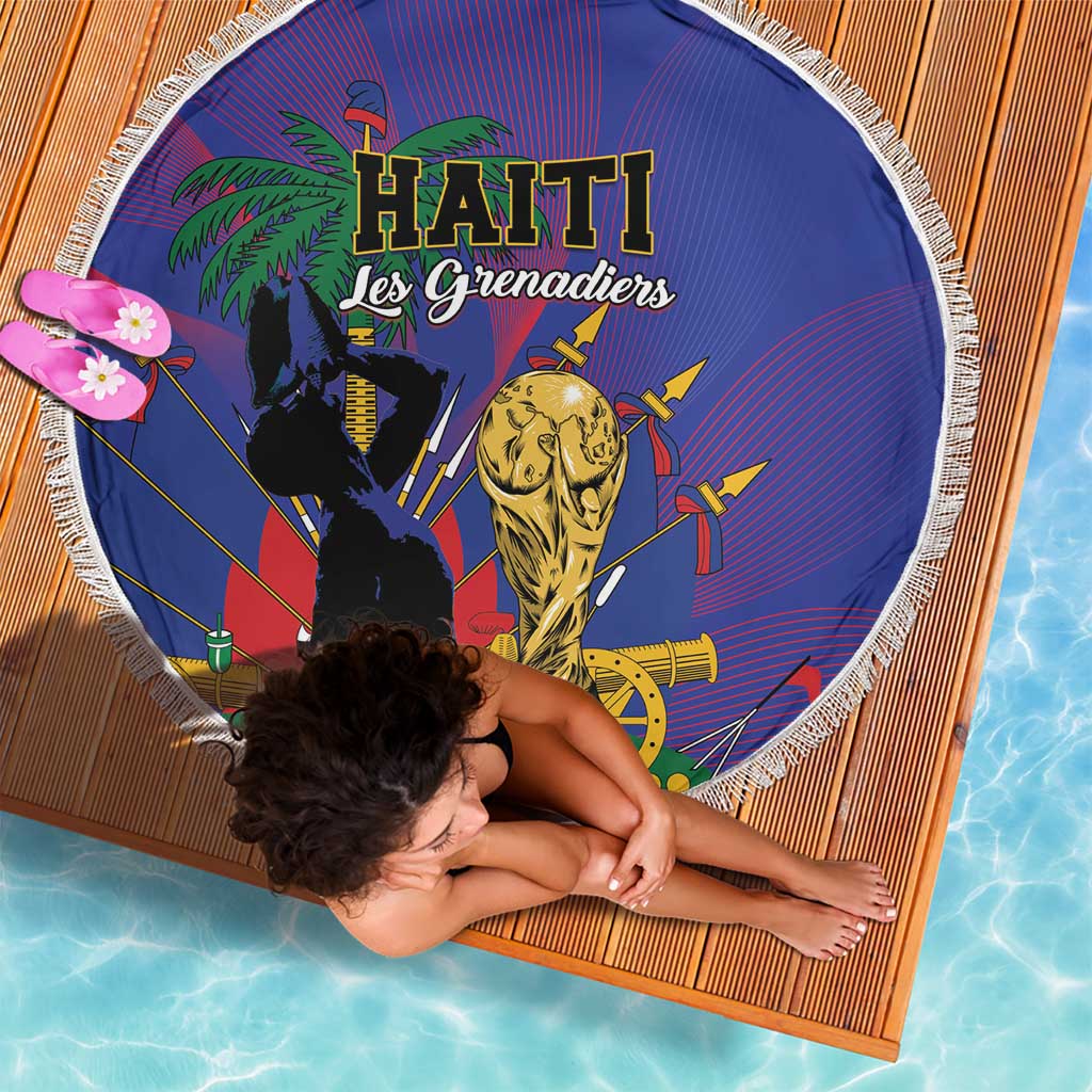 Haiti World Football 2026 Beach Blanket Go Les Grenadiers - Wonder Print Shop