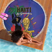 Haiti World Football 2026 Beach Blanket Go Les Grenadiers - Wonder Print Shop