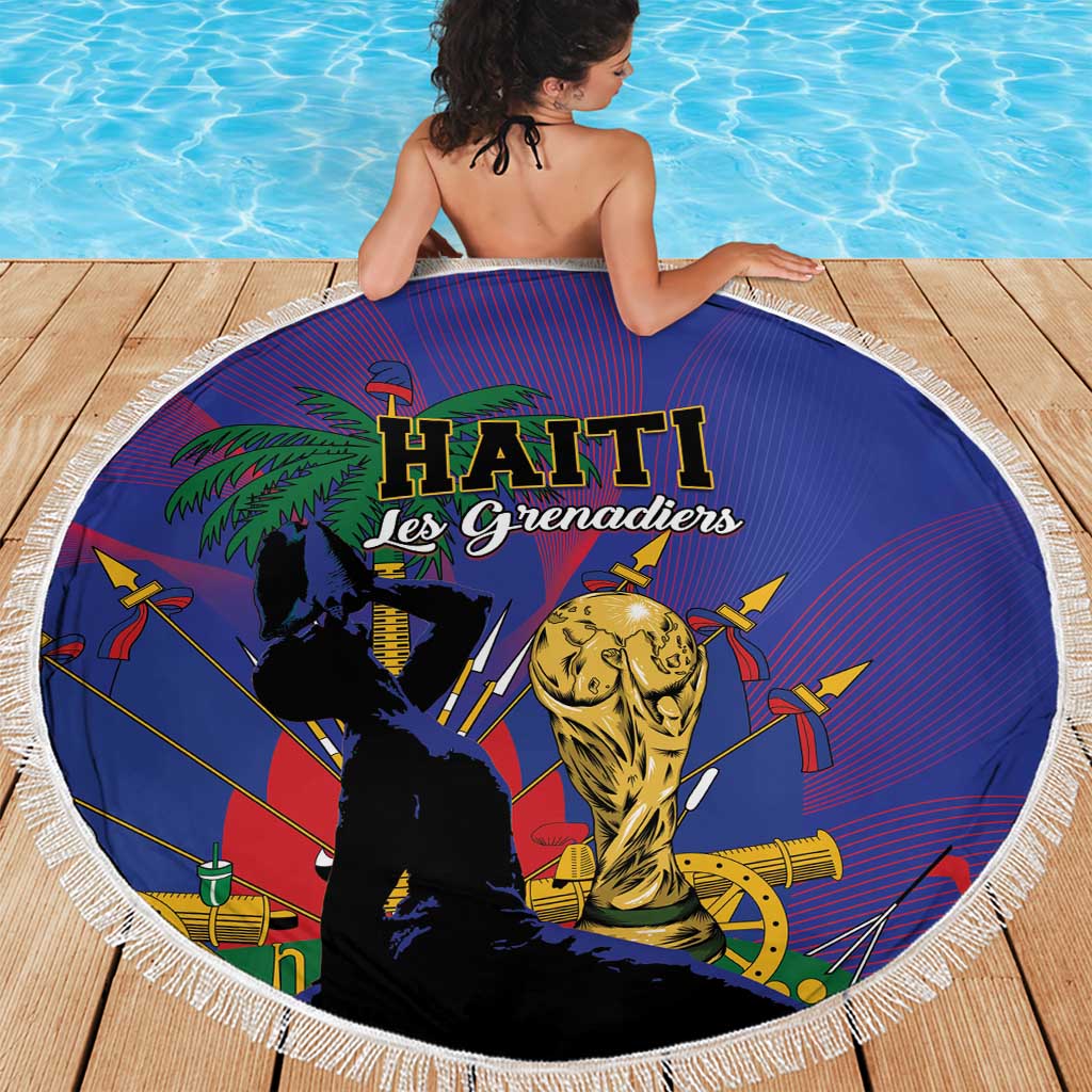 Haiti World Football 2026 Beach Blanket Go Les Grenadiers - Wonder Print Shop