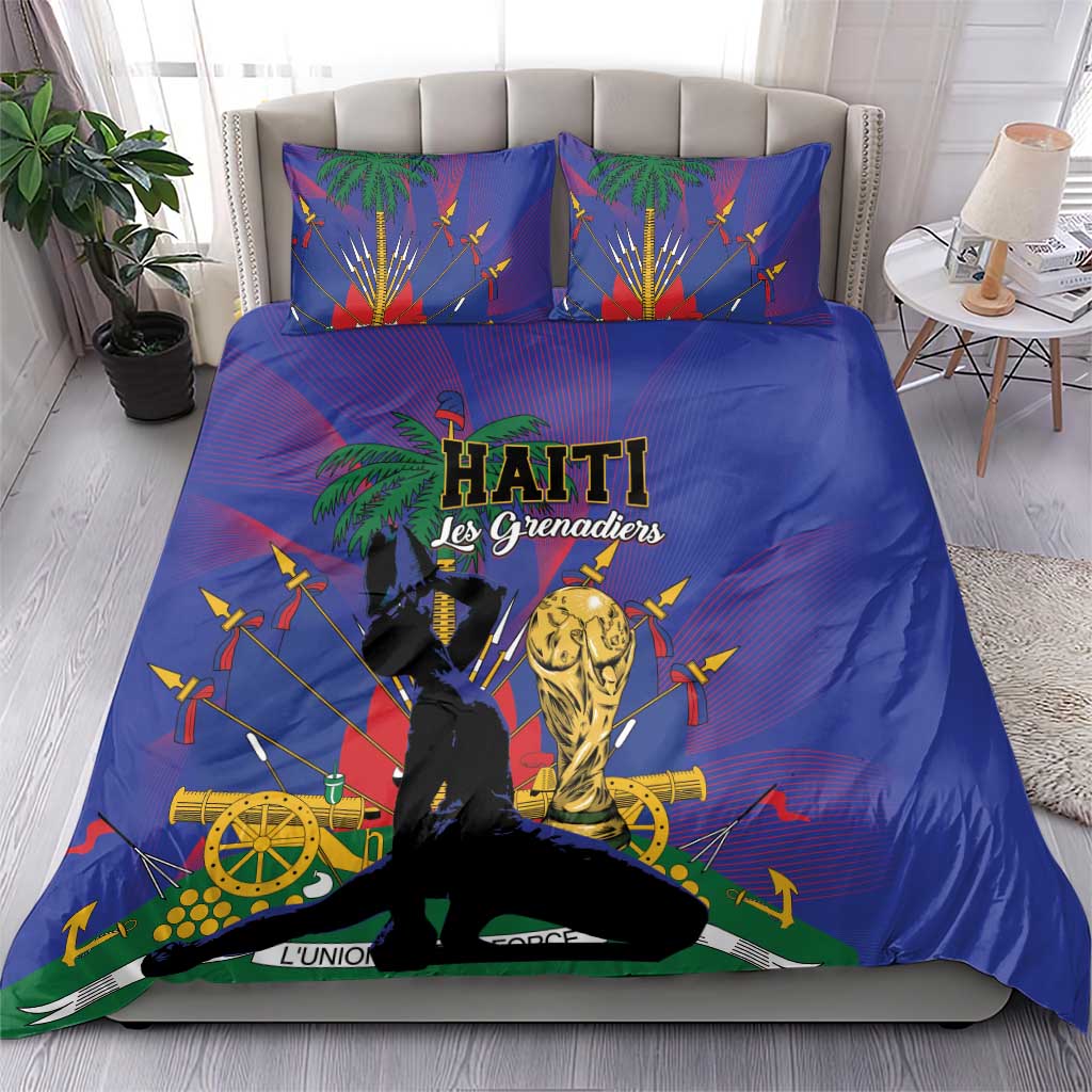 Haiti World Football 2026 Bedding Set Go Les Grenadiers - Wonder Print Shop
