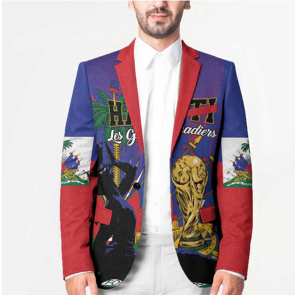 Custom Haiti World Football 2026 Blazer Go Les Grenadiers - Wonder Print Shop
