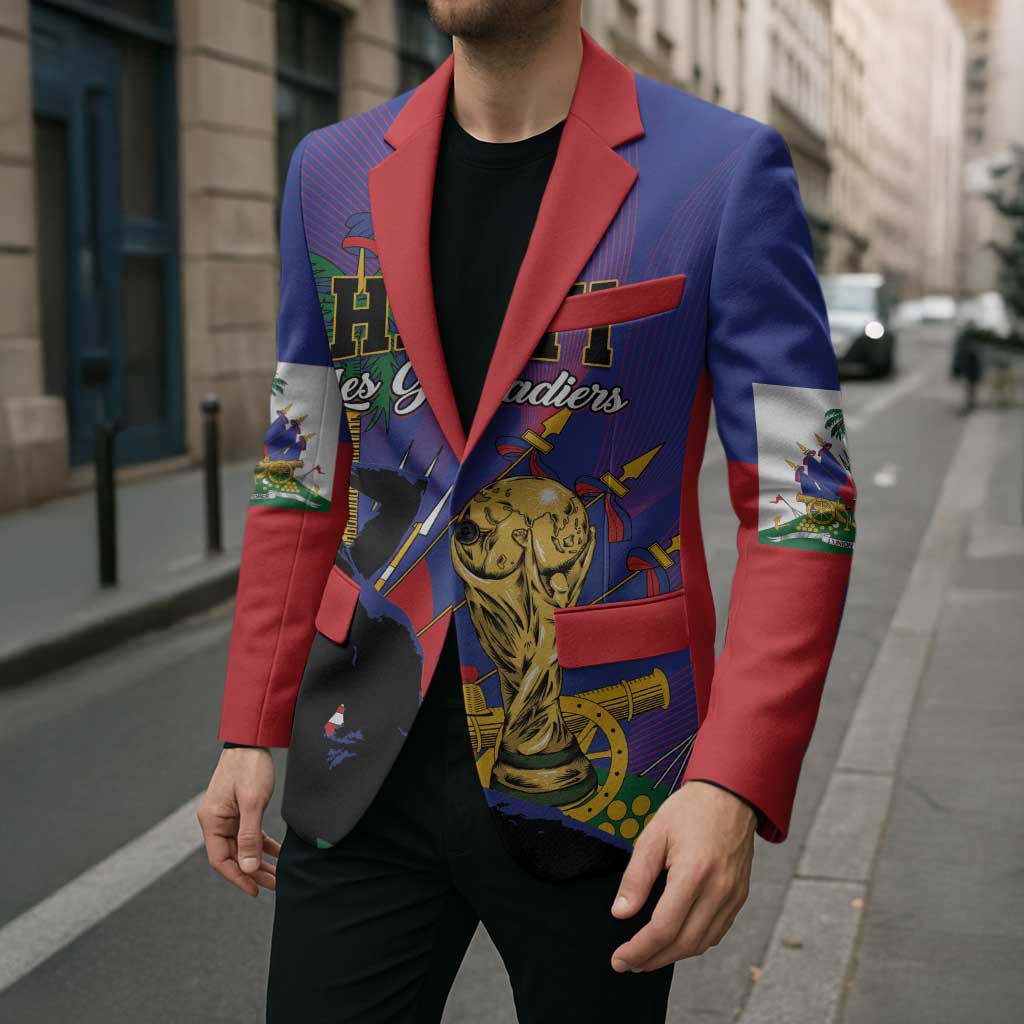 Custom Haiti World Football 2026 Blazer Go Les Grenadiers - Wonder Print Shop