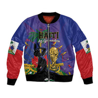 Custom Haiti World Football 2026 Bomber Jacket Go Les Grenadiers - Wonder Print Shop