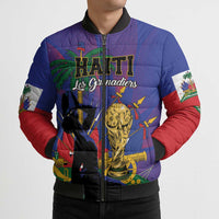 Custom Haiti World Football 2026 Bomber Puffer Jacket Go Les Grenadiers - Wonder Print Shop