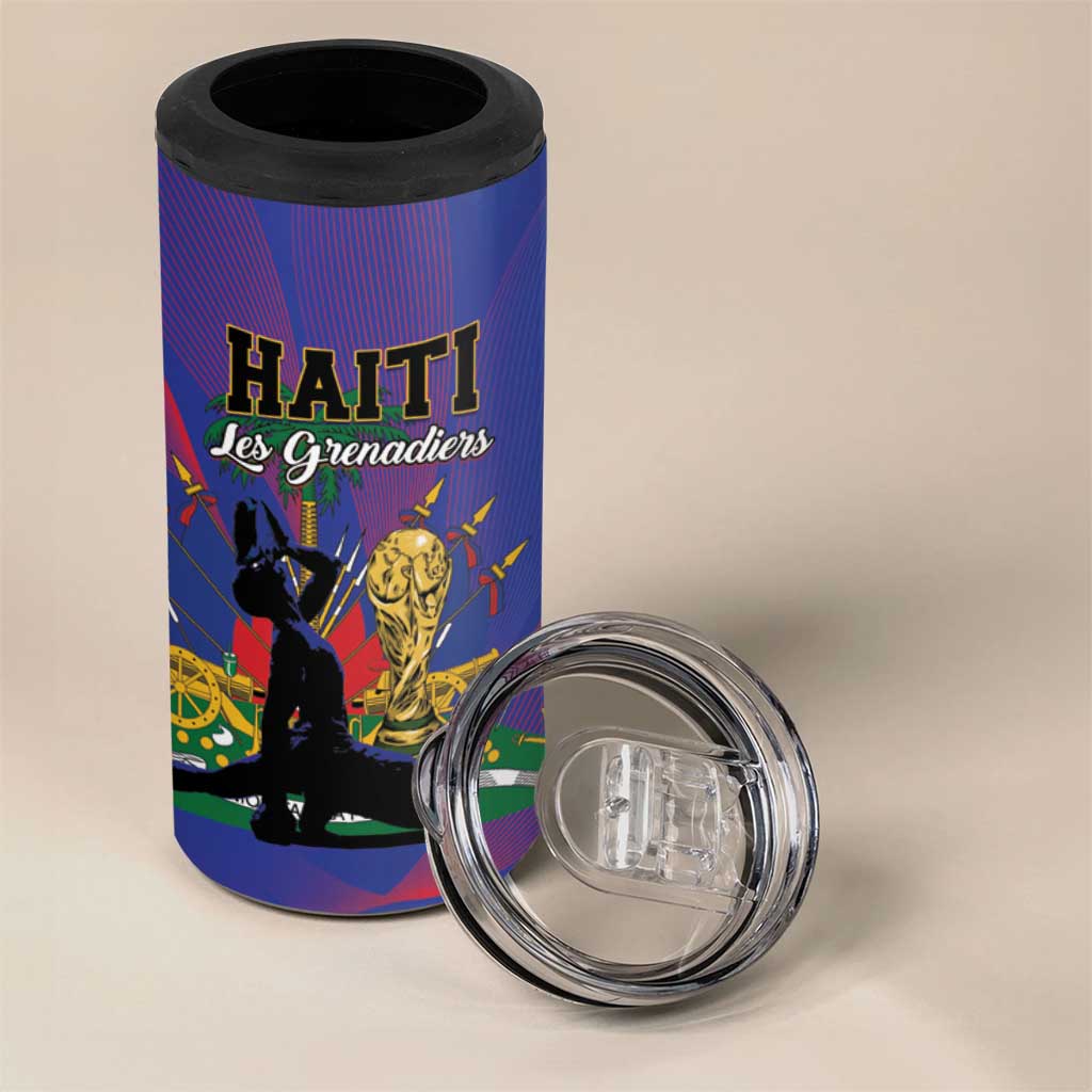 Haiti World Football 2026 4 in 1 Can Cooler Tumbler Go Les Grenadiers - Wonder Print Shop