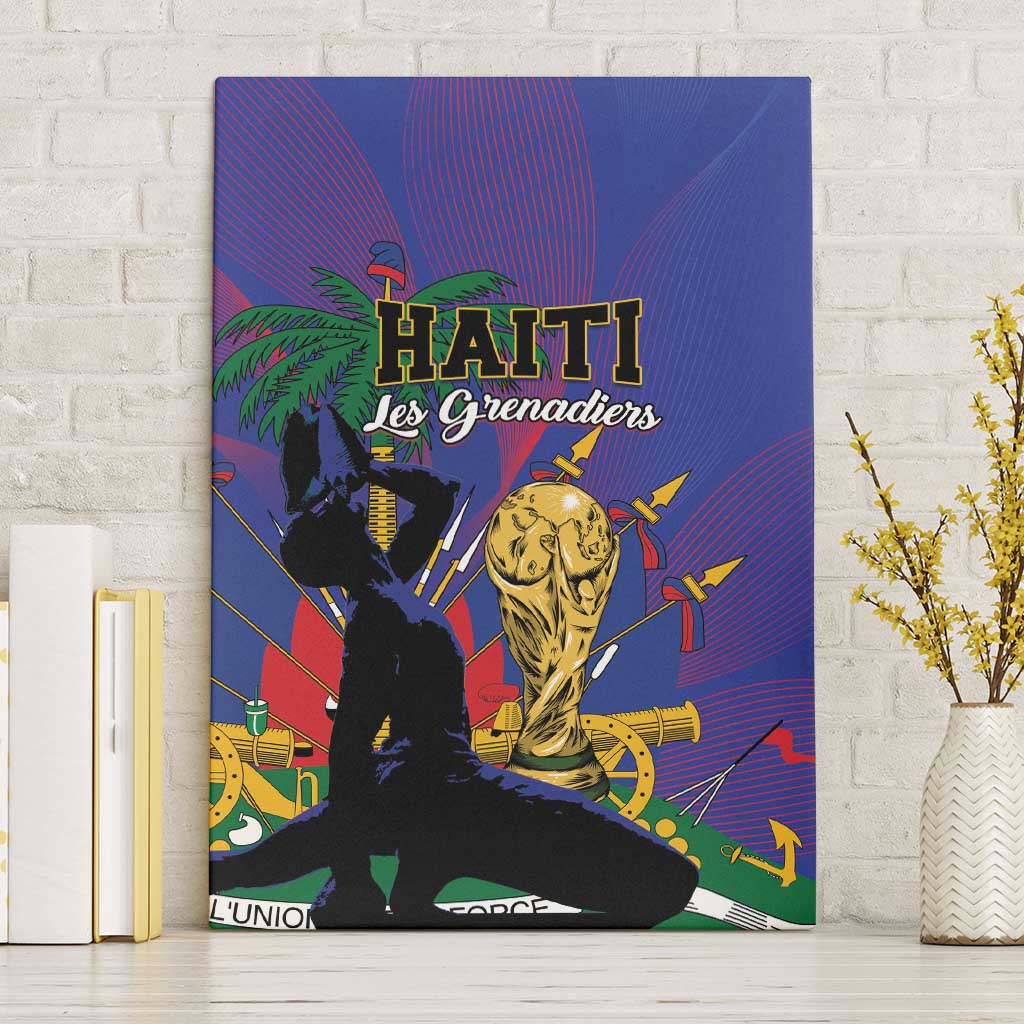 Haiti World Football 2026 Canvas Wall Art Go Les Grenadiers - Wonder Print Shop