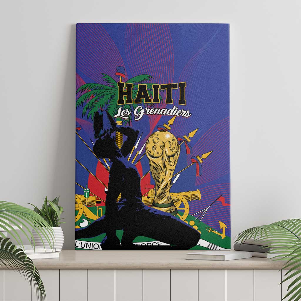 Haiti World Football 2026 Canvas Wall Art Go Les Grenadiers - Wonder Print Shop