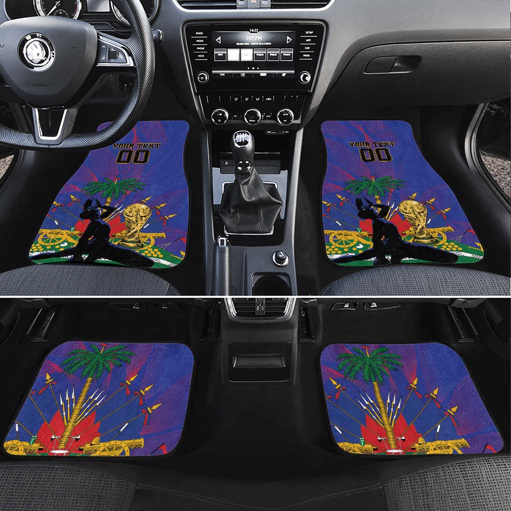 Custom Haiti World Football 2026 Car Mats Go Les Grenadiers - Wonder Print Shop