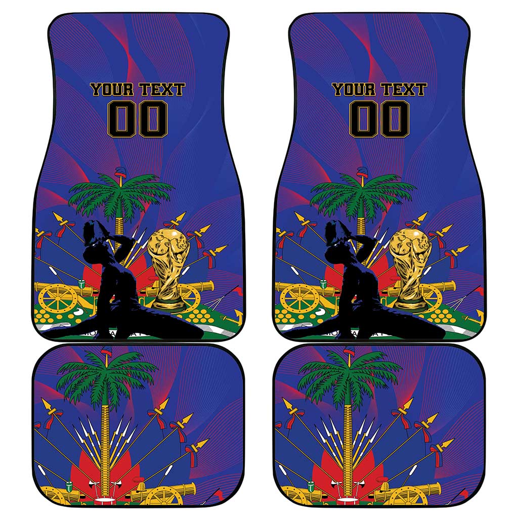 Custom Haiti World Football 2026 Car Mats Go Les Grenadiers - Wonder Print Shop