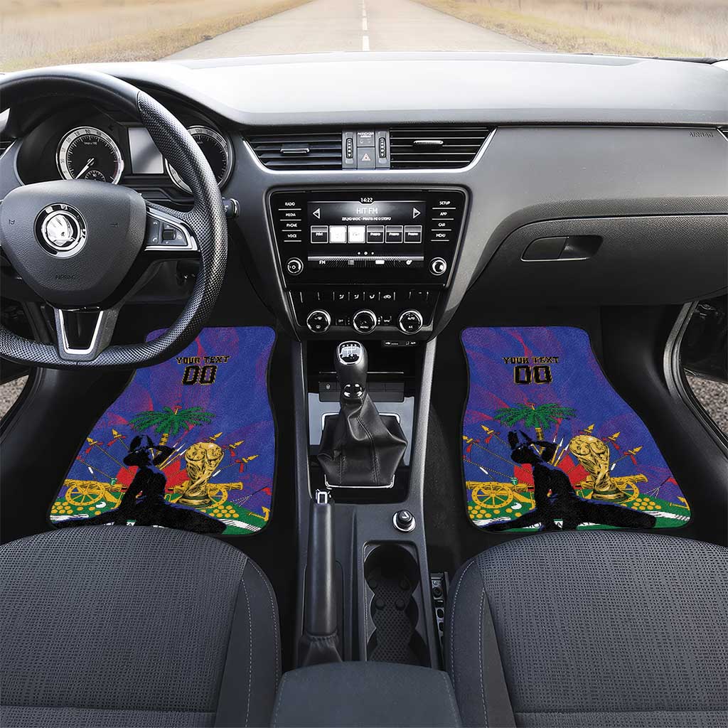 Custom Haiti World Football 2026 Car Mats Go Les Grenadiers - Wonder Print Shop