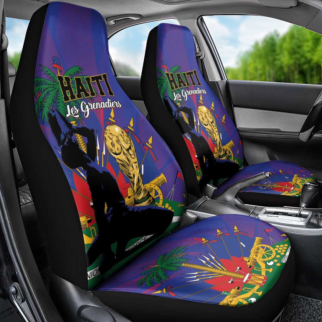 Haiti World Football 2026 Car Seat Cover Go Les Grenadiers - Wonder Print Shop