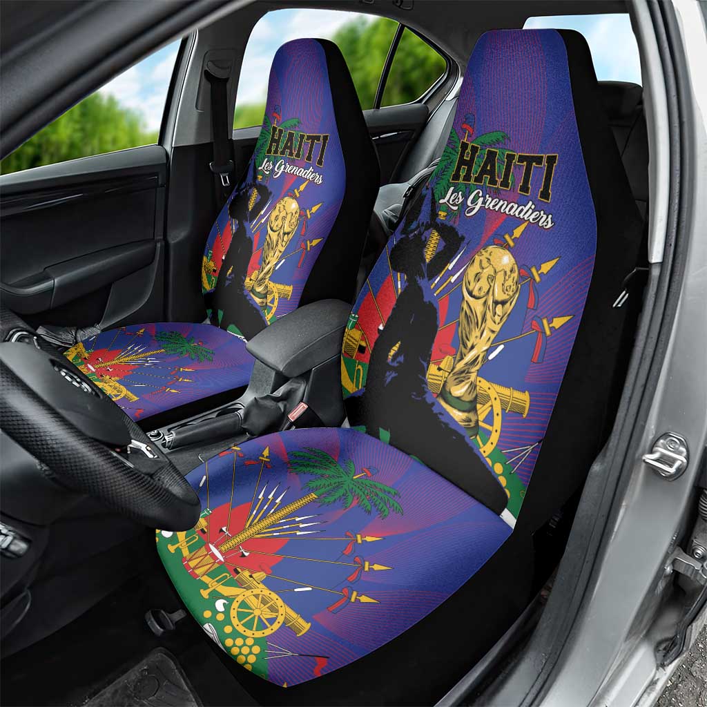 Haiti World Football 2026 Car Seat Cover Go Les Grenadiers - Wonder Print Shop