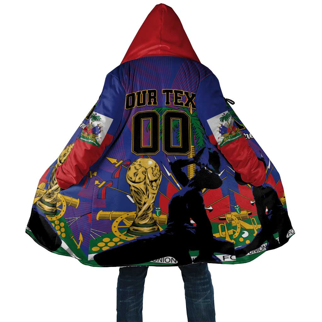 Custom Haiti World Football 2026 Cloak Go Les Grenadiers - Wonder Print Shop