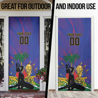 Custom Haiti World Football 2026 Door Cover Go Les Grenadiers - Wonder Print Shop