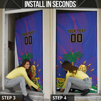 Custom Haiti World Football 2026 Door Cover Go Les Grenadiers - Wonder Print Shop