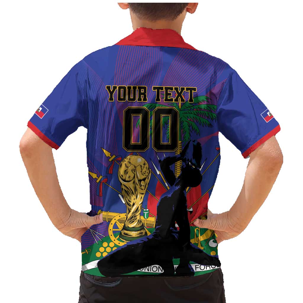 Custom Haiti World Football 2026 Family Matching Mermaid Dress and Hawaiian Shirt Go Les Grenadiers - Wonder Print Shop