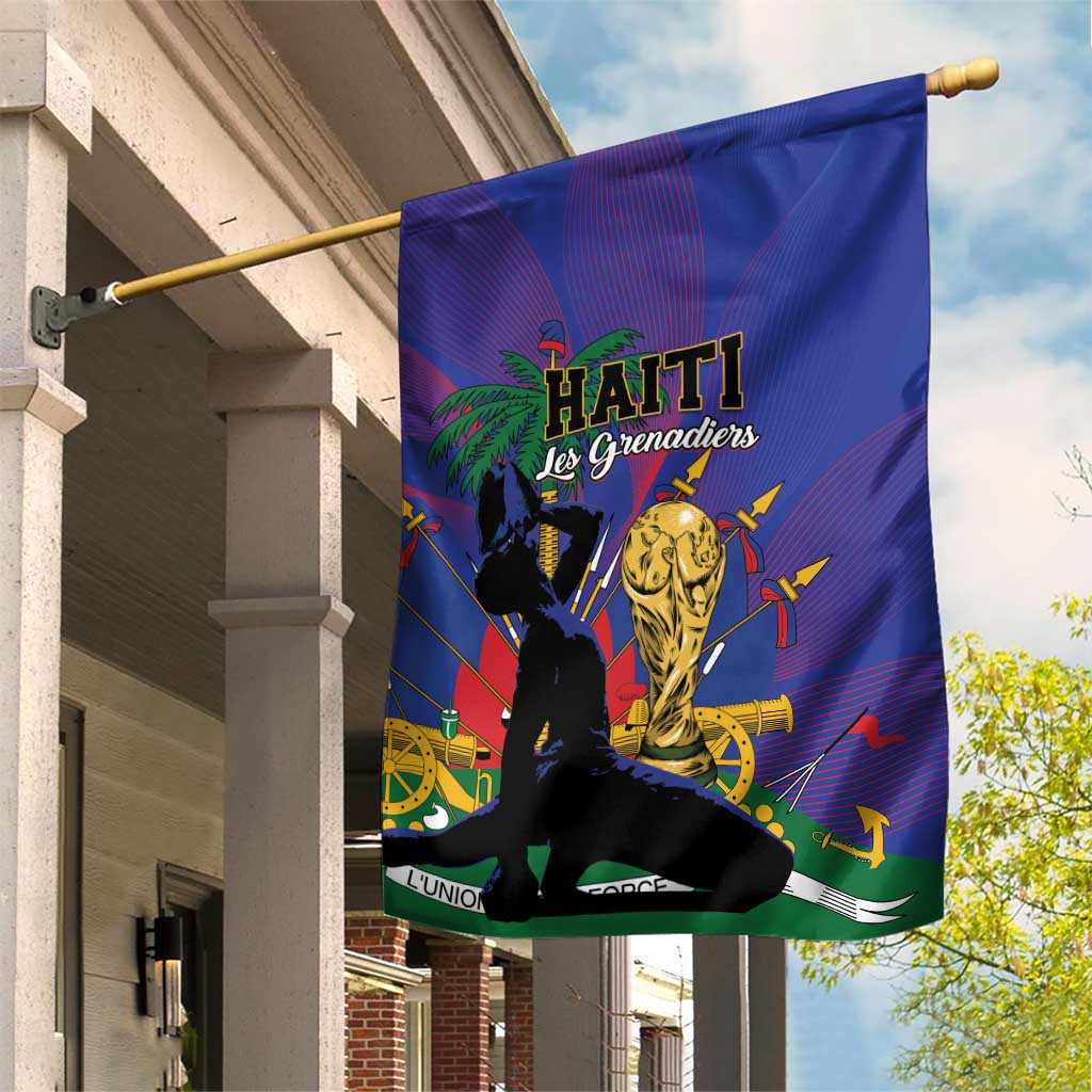 Haiti World Football 2026 Garden Flag Go Les Grenadiers - Wonder Print Shop