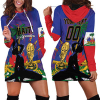 Custom Haiti World Football 2026 Hoodie Dress Go Les Grenadiers - Wonder Print Shop